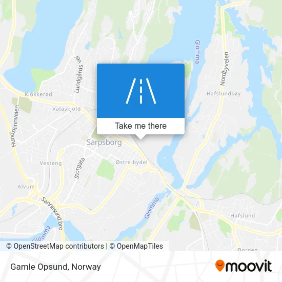 Gamle Opsund map