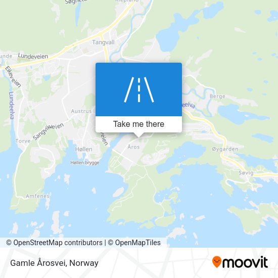 Gamle Årosvei map