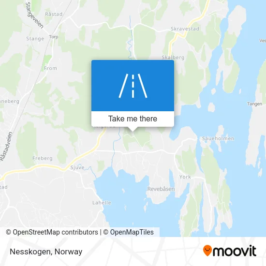 Nesskogen map