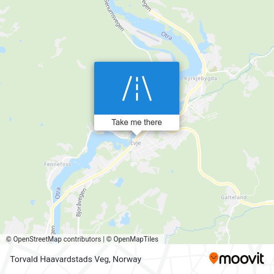Torvald Haavardstads Veg map