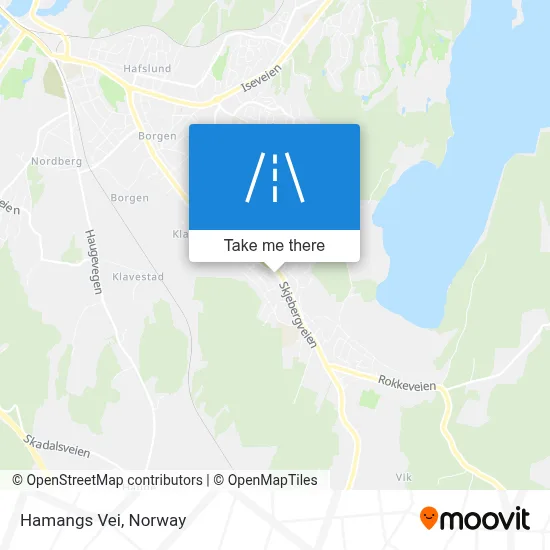 Hamangs Vei map