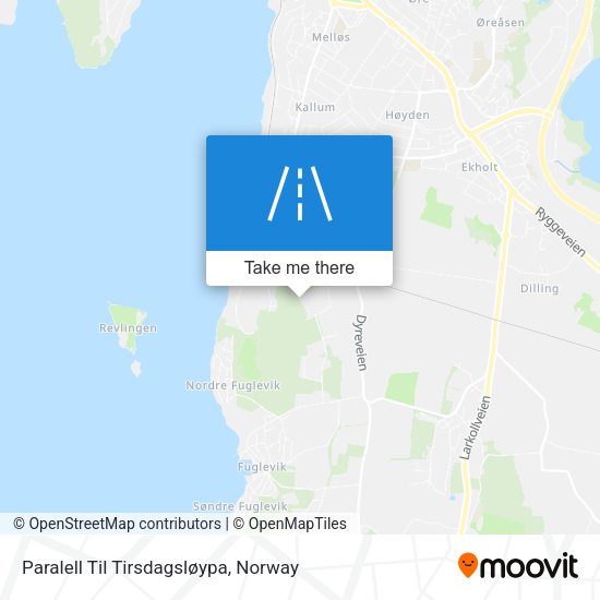 Paralell Til Tirsdagsløypa map