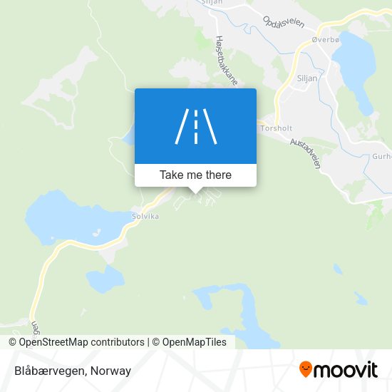 Blåbærvegen map