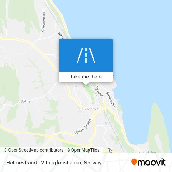 Holmestrand - Vittingfossbanen map