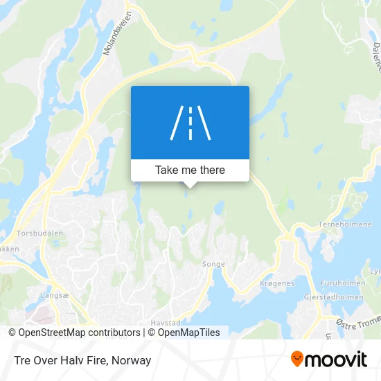 Tre Over Halv Fire map