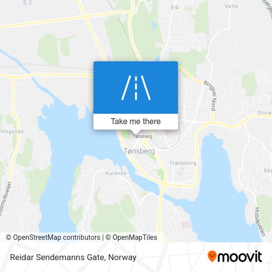 Reidar Sendemanns Gate map