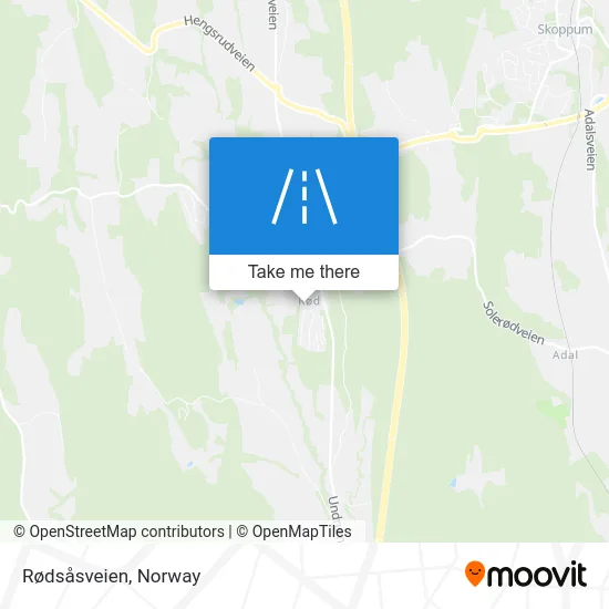 Rødsåsveien map
