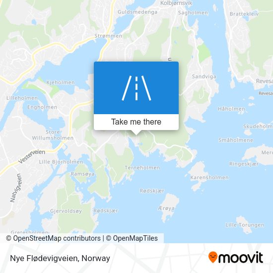 Nye Flødevigveien map