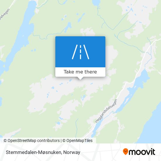 Stemmedalen-Møsnuken map