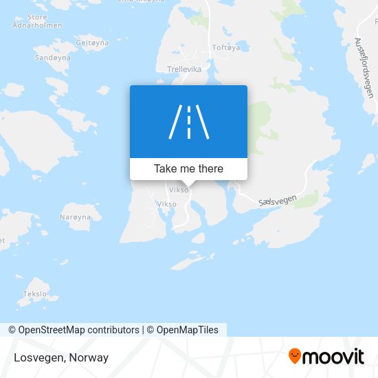 Losvegen map