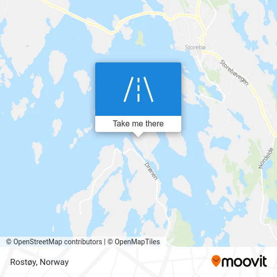 Rostøy map