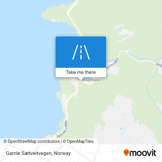 Gamle Sætveitvegen map