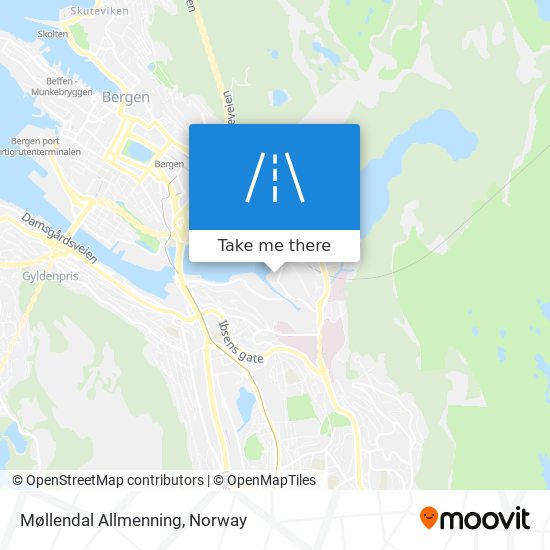 Møllendal Allmenning map
