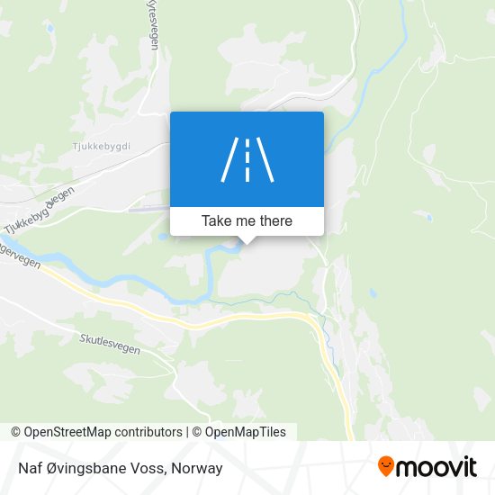Naf Øvingsbane Voss map