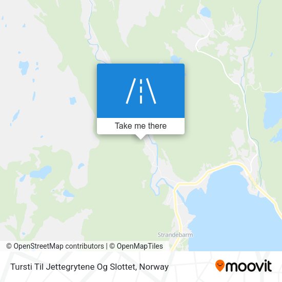 Tursti Til Jettegrytene Og Slottet map