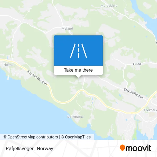 Røfjellsvegen map