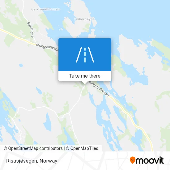 Risasjøvegen map