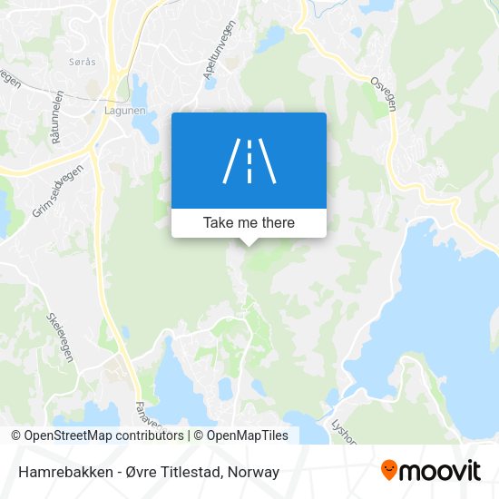 Hamrebakken - Øvre Titlestad map