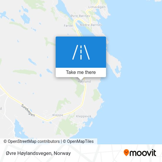 Øvre Høylandsvegen map