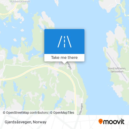 Gjerdsåsvegen map