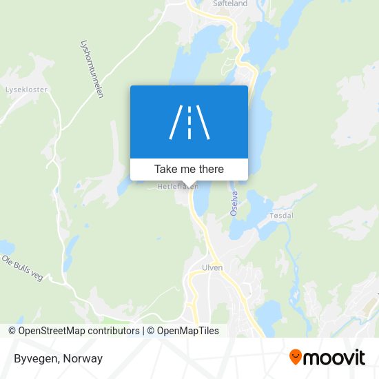 Byvegen map