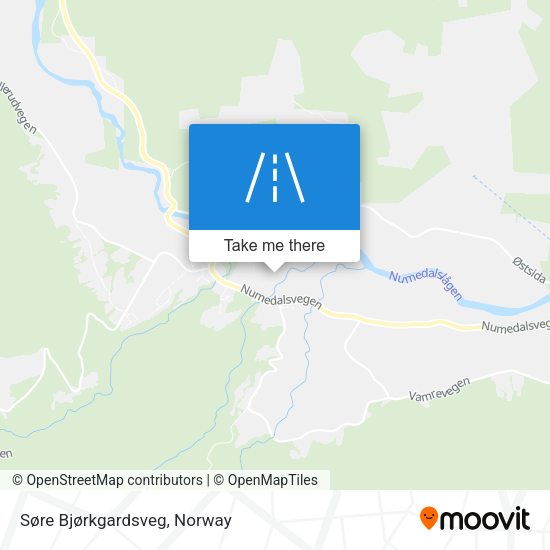 Søre Bjørkgardsveg map