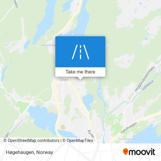 Høgehaugen map