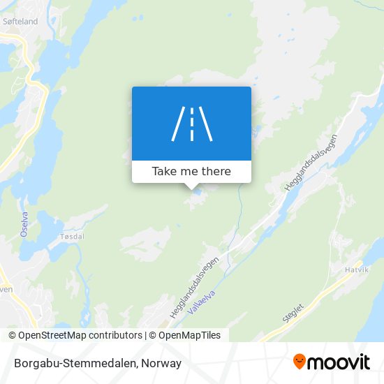 Borgabu-Stemmedalen map