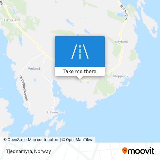 Tjødnamyra map