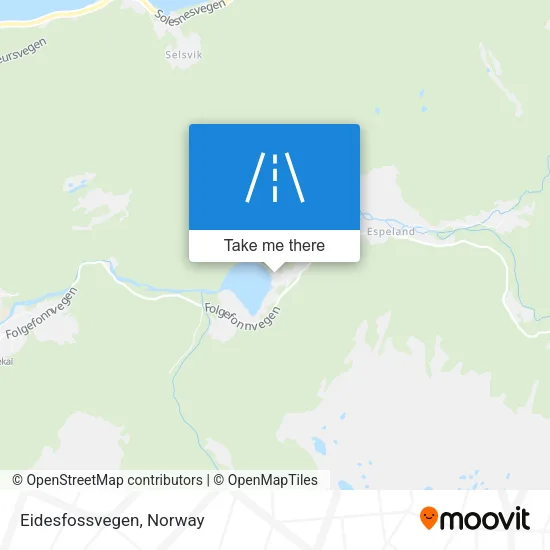 Eidesfossvegen map