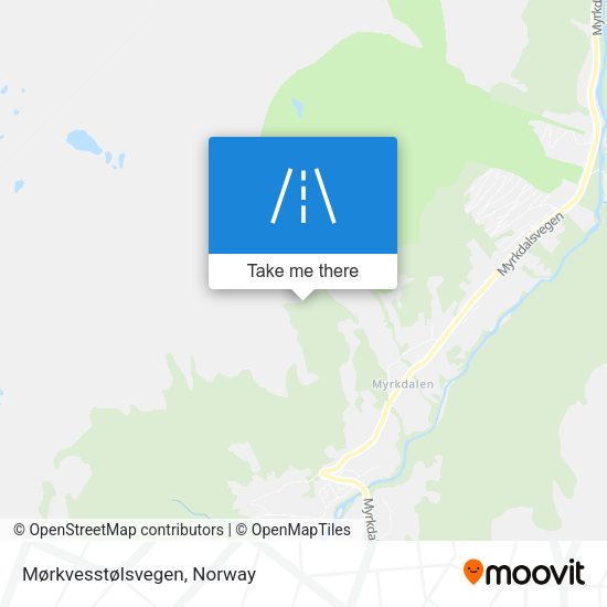 Mørkvesstølsvegen map