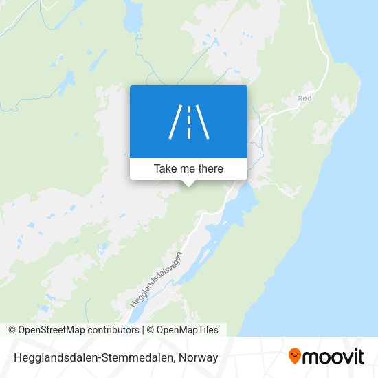 Hegglandsdalen-Stemmedalen map
