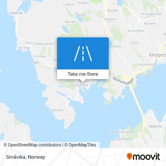 Småvika map