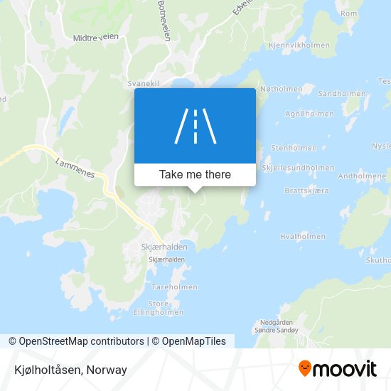 Kjølholtåsen map