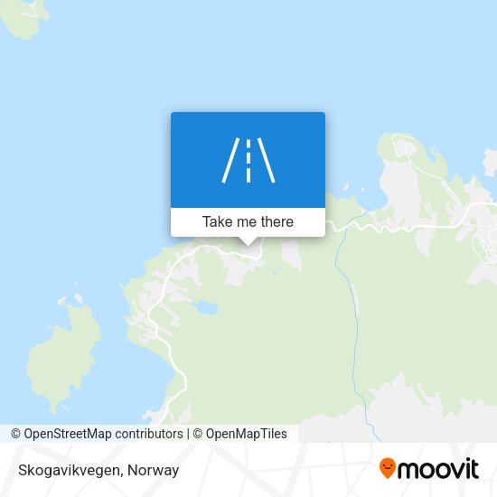 Skogavikvegen map