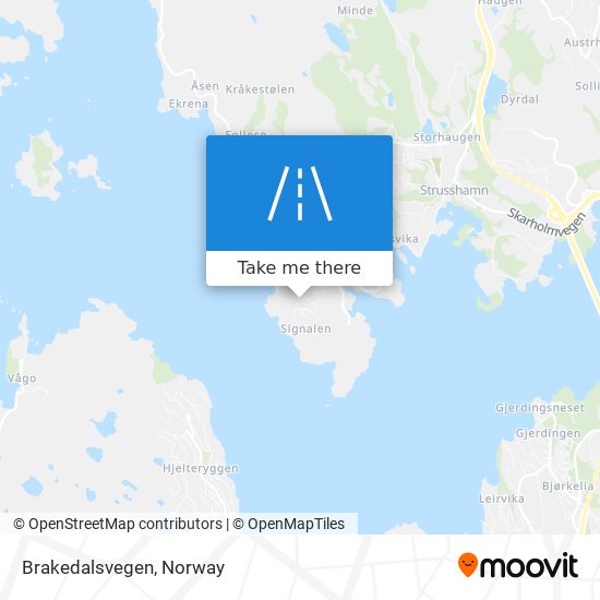 Brakedalsvegen map