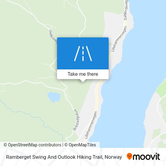 Ramberget Swing And Outlook Hiking Trail map