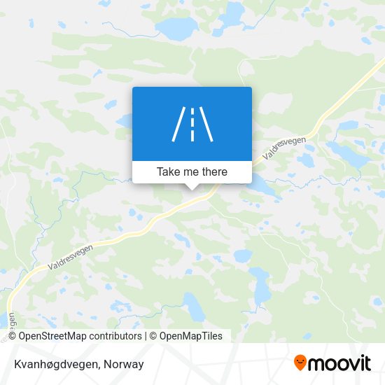 Kvanhøgdvegen map