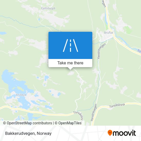 Bakkerudvegen map