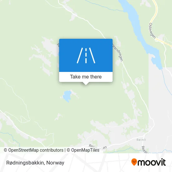 Rødningsbakkin map