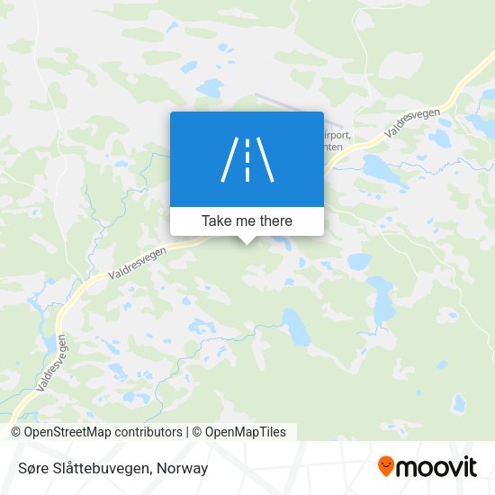 Søre Slåttebuvegen map
