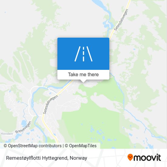 Remestøylflotti Hyttegrend map