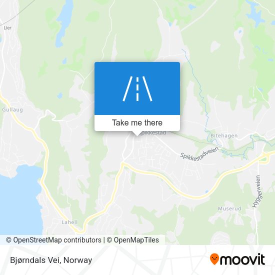 Bjørndals Vei map