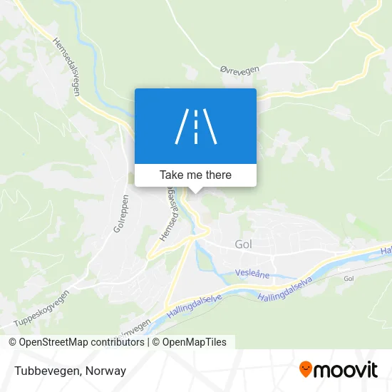 Tubbevegen map