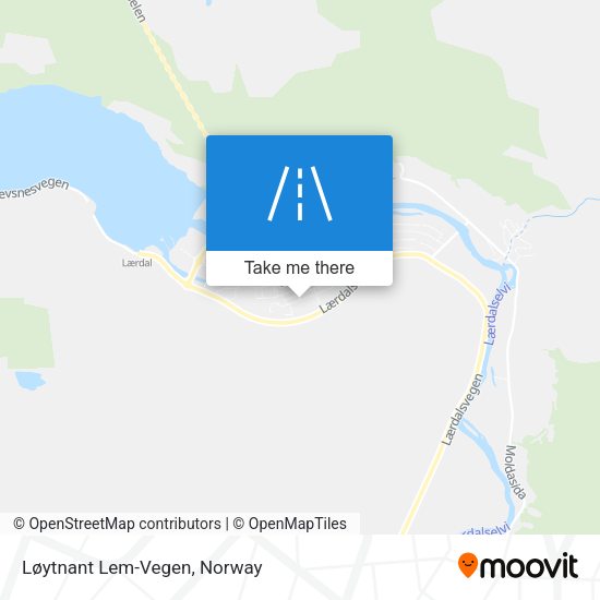 Løytnant Lem-Vegen map