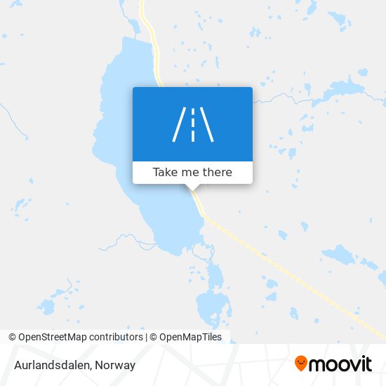 Aurlandsdalen map