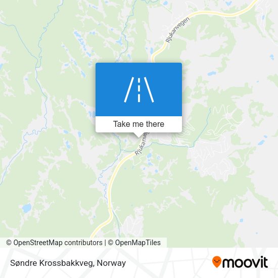 Søndre Krossbakkveg map