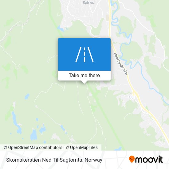 Skomakerstien Ned Til Sagtomta map