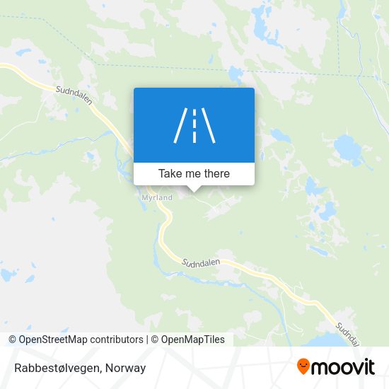 Rabbestølvegen map