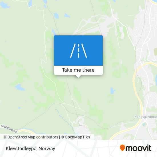 Kløvstadløypa map